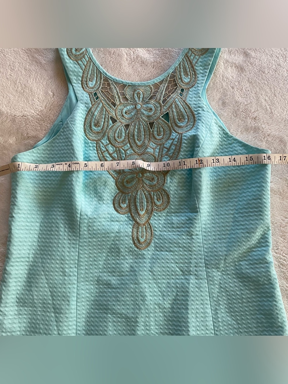 Lilly Pulitzer Baby Blue Sleeveless Midi Dress size 6 - Picture 11 of 16